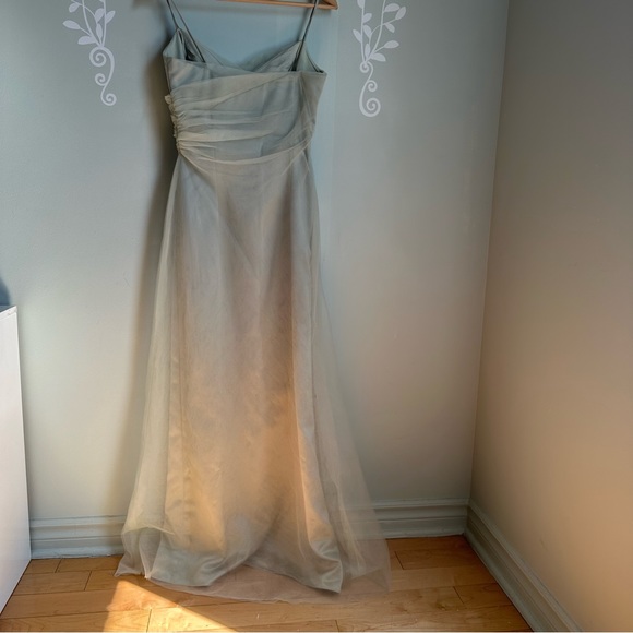 Silver Watters & Watters Prom Dress in size US M - Picture 3 of 9